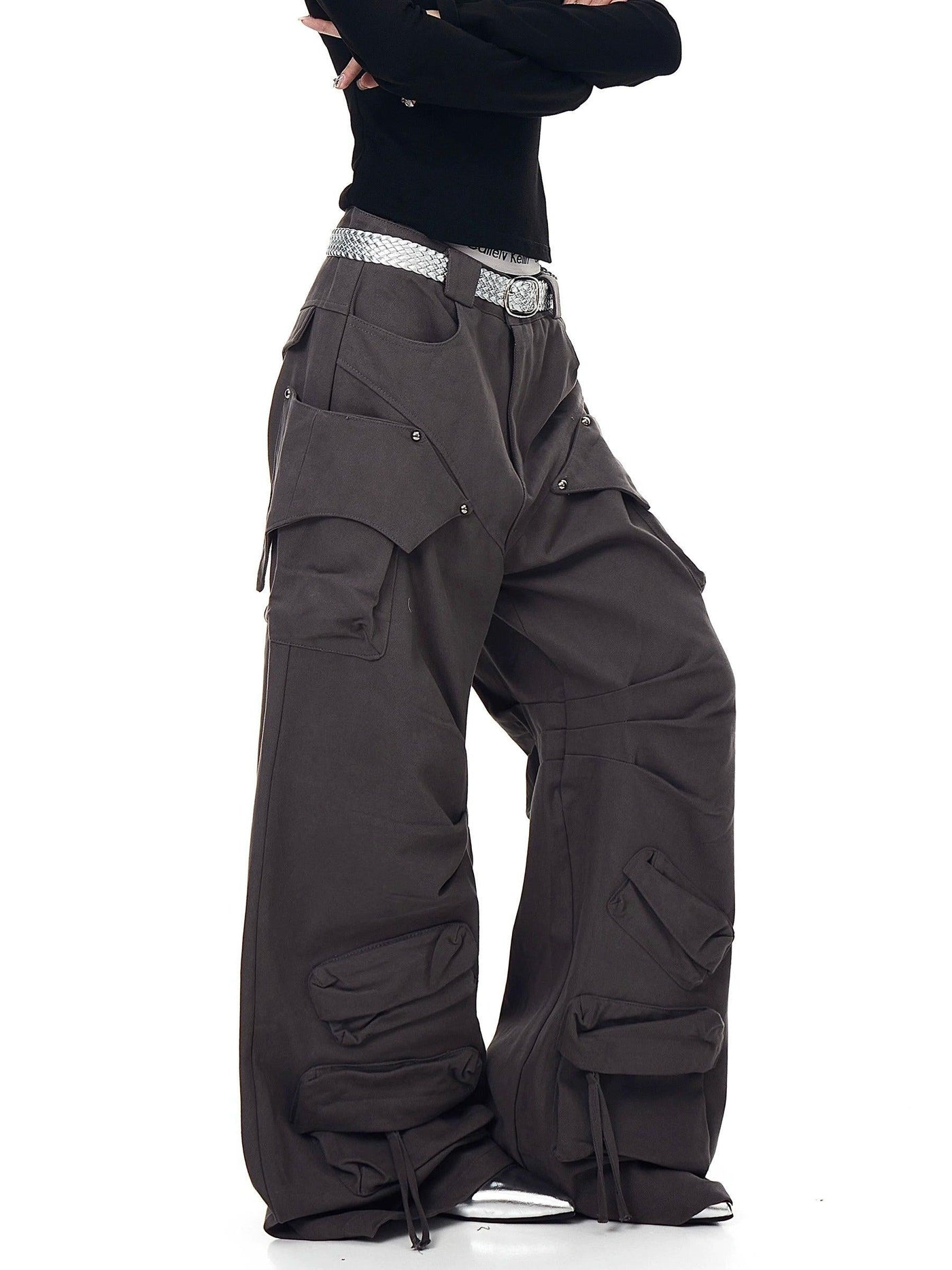 Tilt Multiple Pockets Pants Korean Street Fashion Pants By Blacklists Shop Online at OH Vault