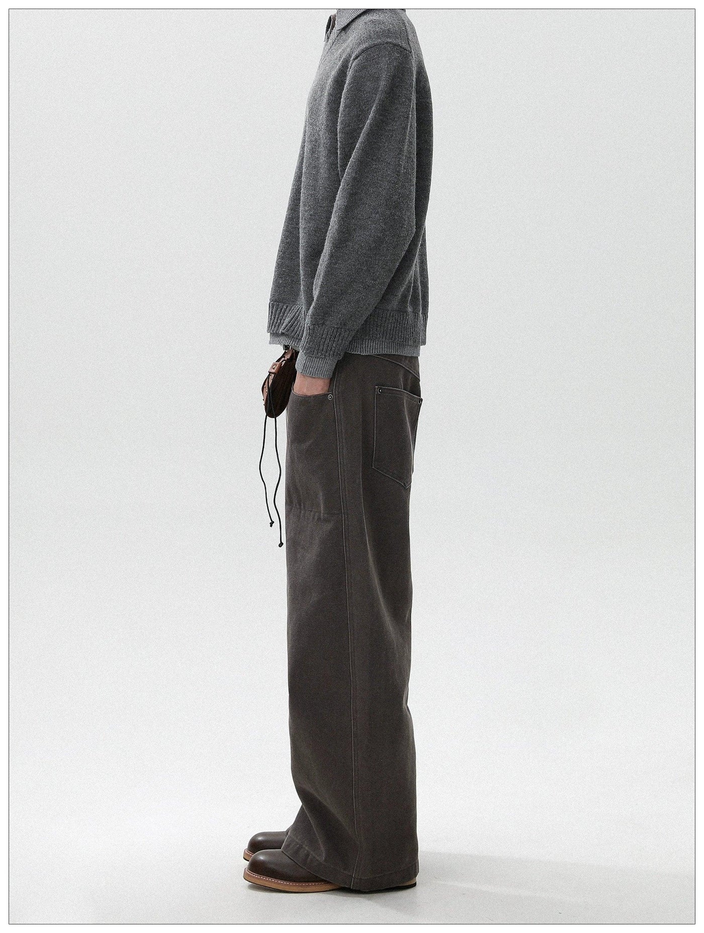 Washed Straight Carpenter Pants Korean Street Fashion Pants By Mr Nearly Shop Online at OH Vault