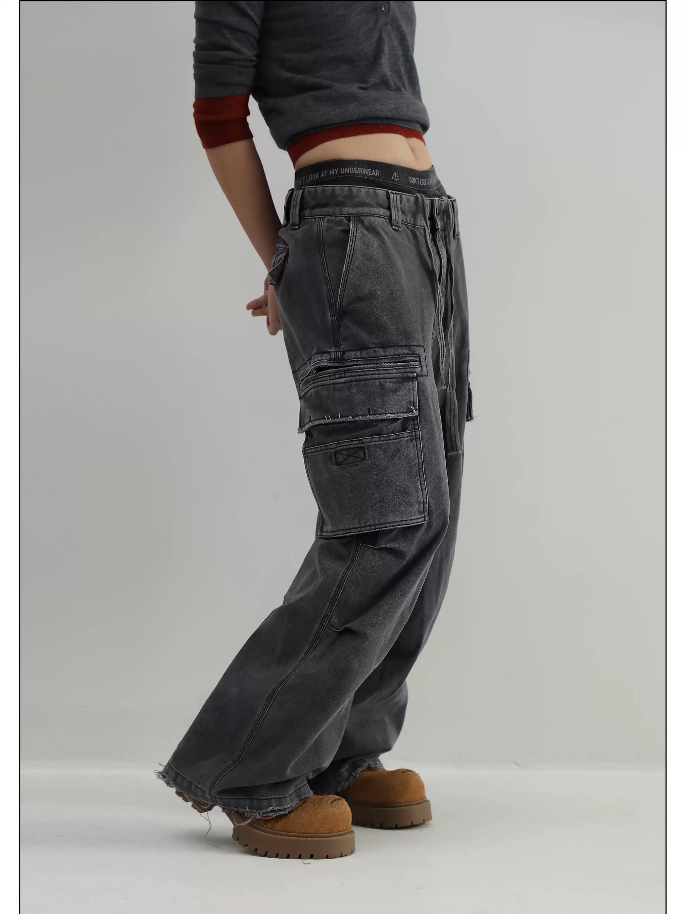 Workwear Washed Cargo Jeans Korean Street Fashion Jeans By Mason Prince Shop Online at OH Vault