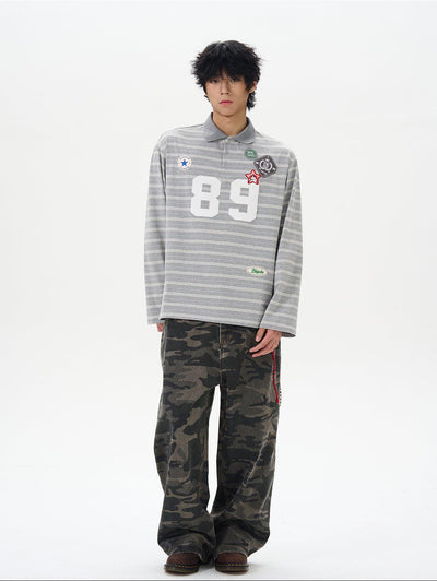 Camouflage Loose Cargo Pants Korean Street Fashion Pants By 77Flight Shop Online at OH Vault