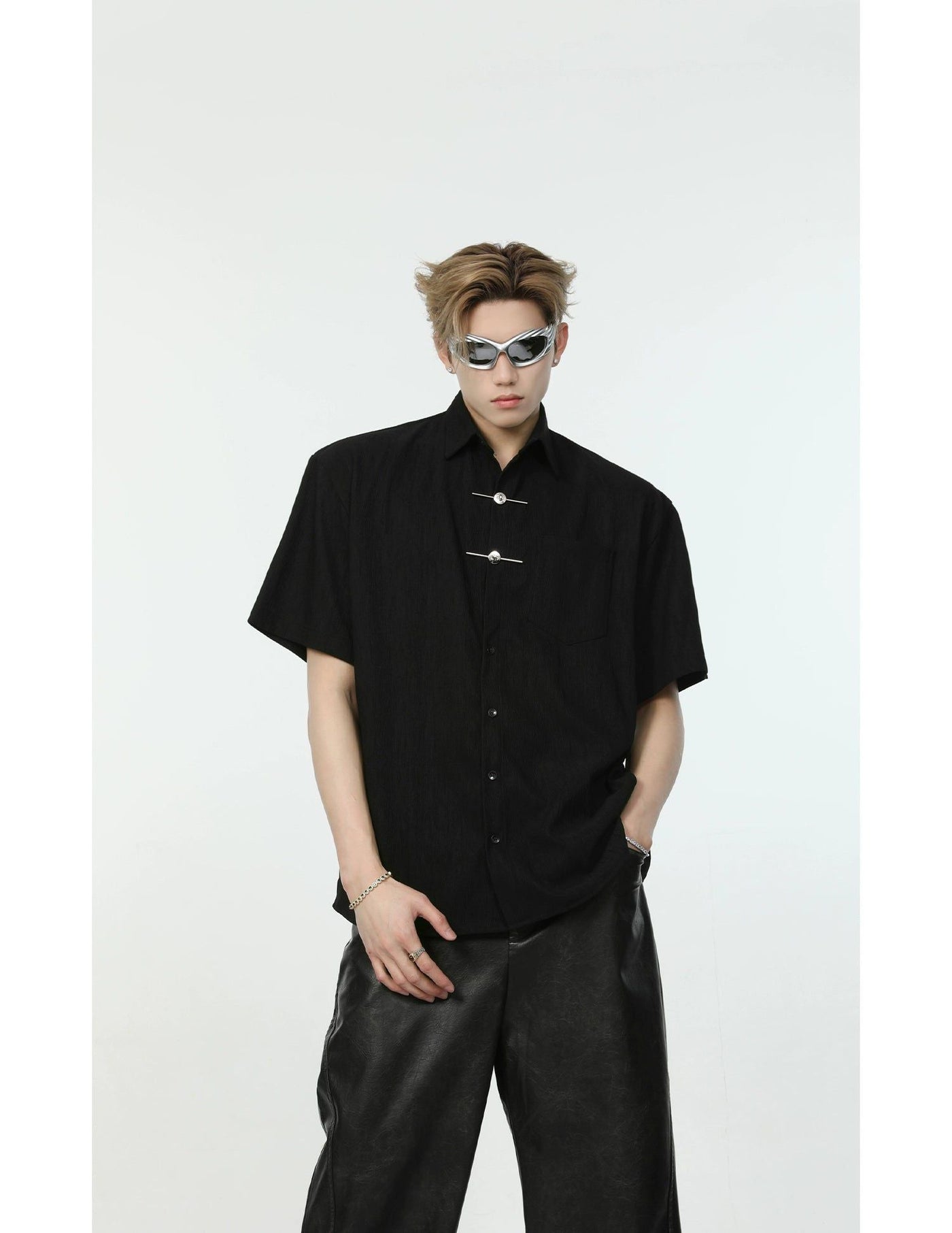 Asian Style Link Shirt Korean Street Fashion Shirt By Turn Tide Shop Online at OH Vault