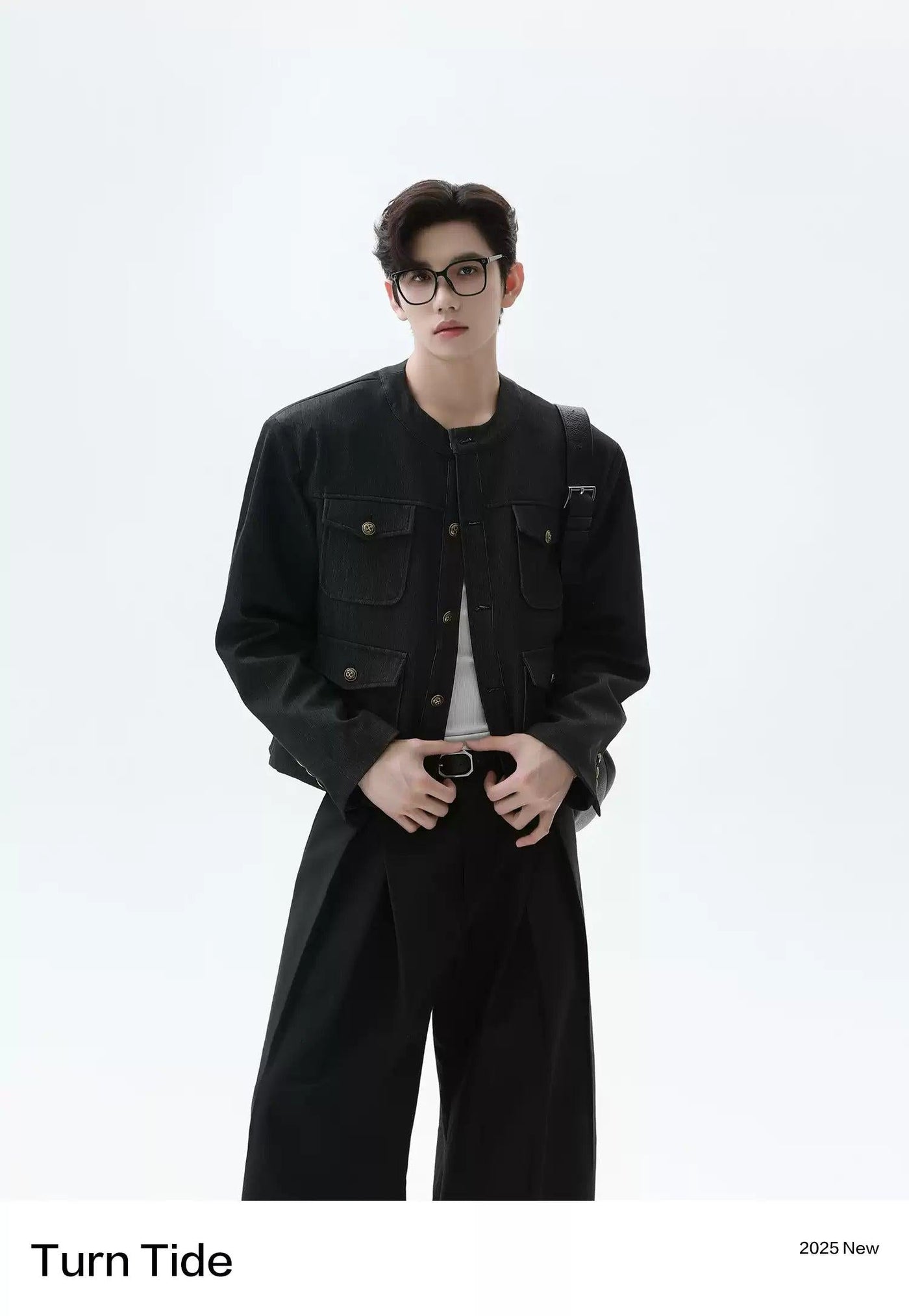 Multiple Buttoned Pockets Short Blazer Korean Street Fashion Blazer By Turn Tide Shop Online at OH Vault