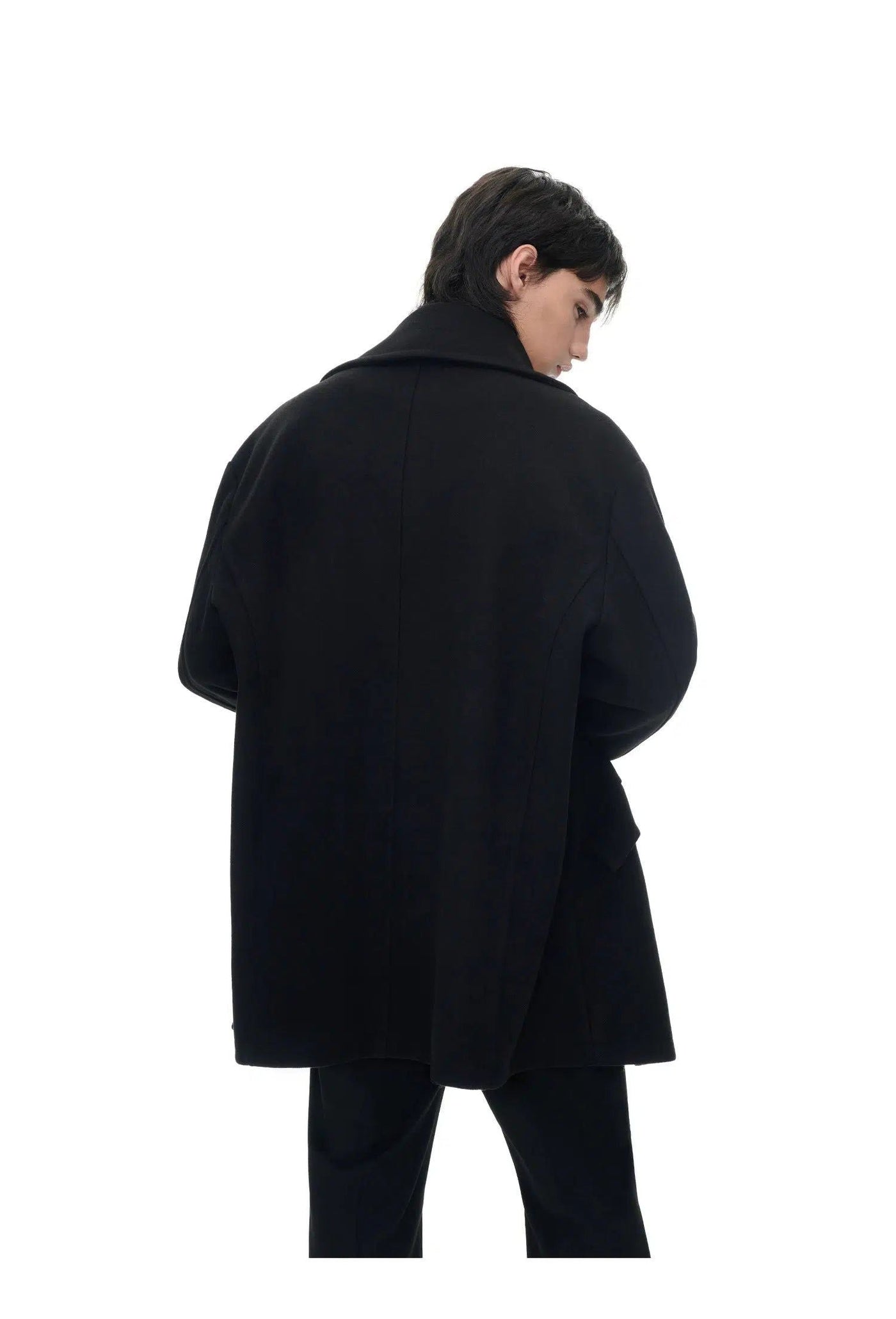 Double-Breasted Lapel Overcoat Korean Street Fashion Blazer By Terra Incognita Shop Online at OH Vault