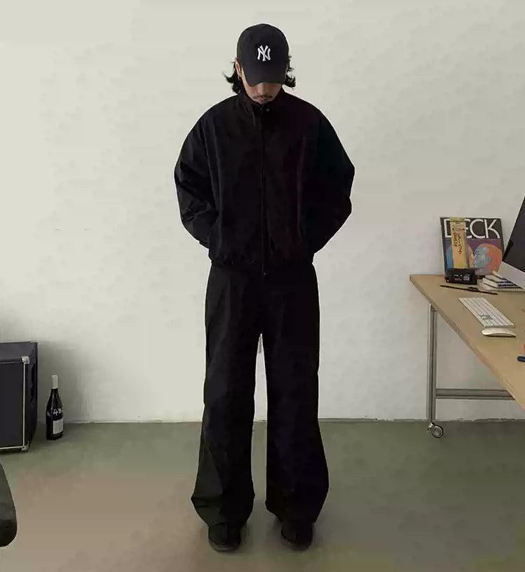 Versatile Pleated Straight Pants Korean Street Fashion Pants By In Knots Shop Online at OH Vault