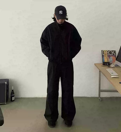 Versatile Pleated Straight Pants Korean Street Fashion Pants By In Knots Shop Online at OH Vault