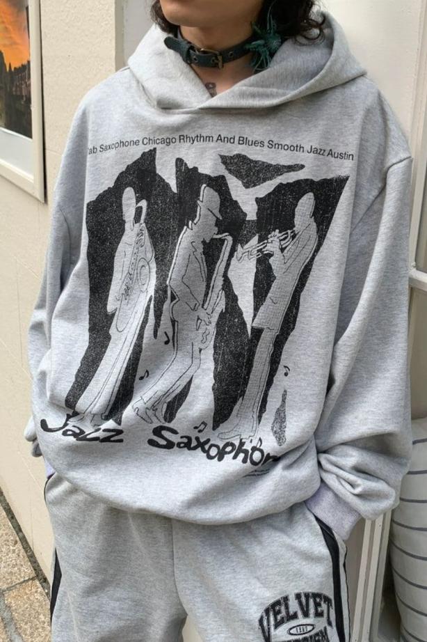 Band Silhouette Graphic Hoodie