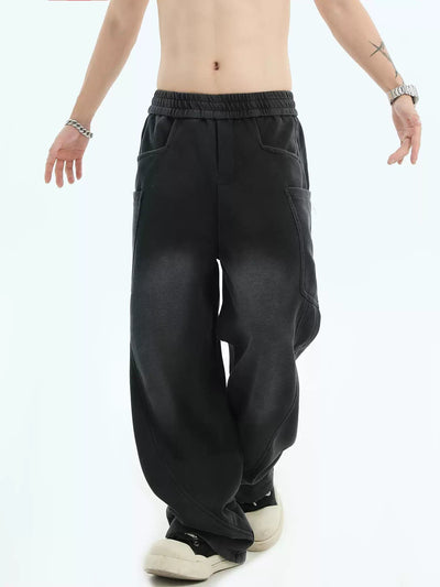 Gartered Regular Bootcut Jeans Korean Street Fashion Jeans By INS Korea Shop Online at OH Vault