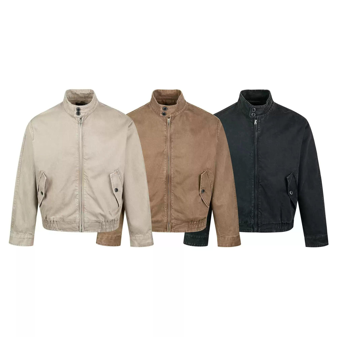 Washed Ruched Hem Jacket Korean Street Fashion Jacket By Made Extreme Shop Online at OH Vault