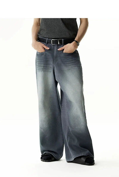 Whiskers Wide Comfty Jeans Korean Street Fashion Jeans By Cro World Shop Online at OH Vault