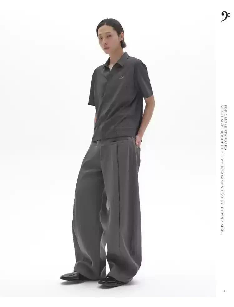 Seam-Stitched Buttonless Polo Korean Street Fashion Polo By Pioneer of Heroism Shop Online at OH Vault