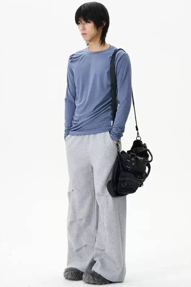 Gartered Adjustable Comfty Sweatpants Korean Street Fashion Pants By 77Flight Shop Online at OH Vault