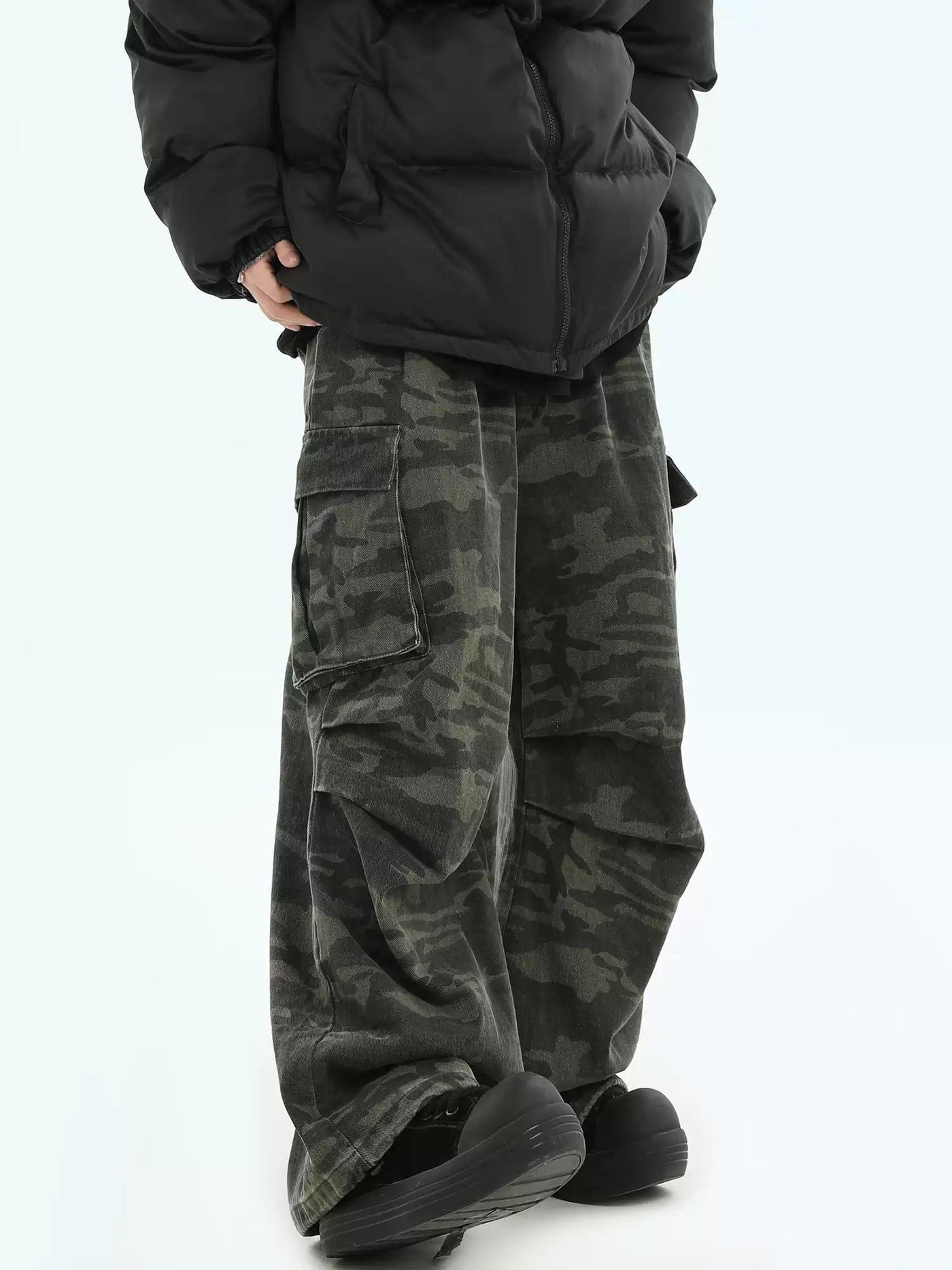 Side Pockets Camouflage Cargo Pants Korean Street Fashion Pants By INS Korea Shop Online at OH Vault