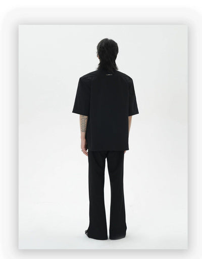 Structured Folds Detail Shirt Korean Street Fashion Shirt By HARH Shop Online at OH Vault