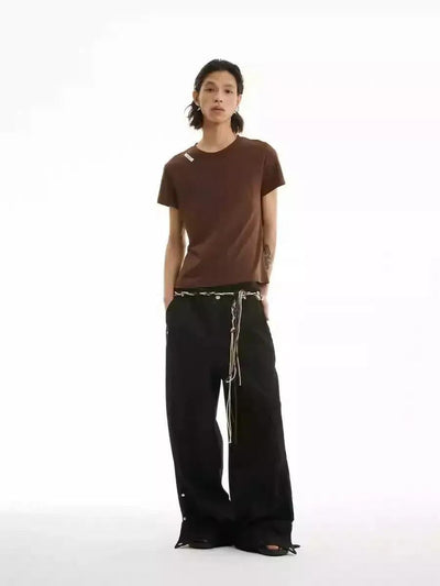 Adjustable Fold-Up Jeans Korean Street Fashion Jeans By Funky Fun Shop Online at OH Vault