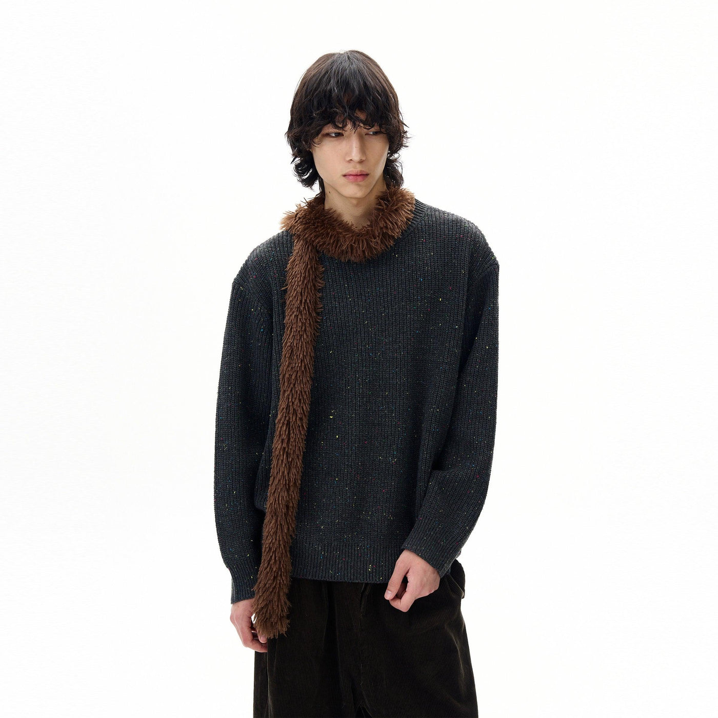 Wool Blend Color Glitters Sweater Korean Street Fashion Sweater By 77Flight Shop Online at OH Vault