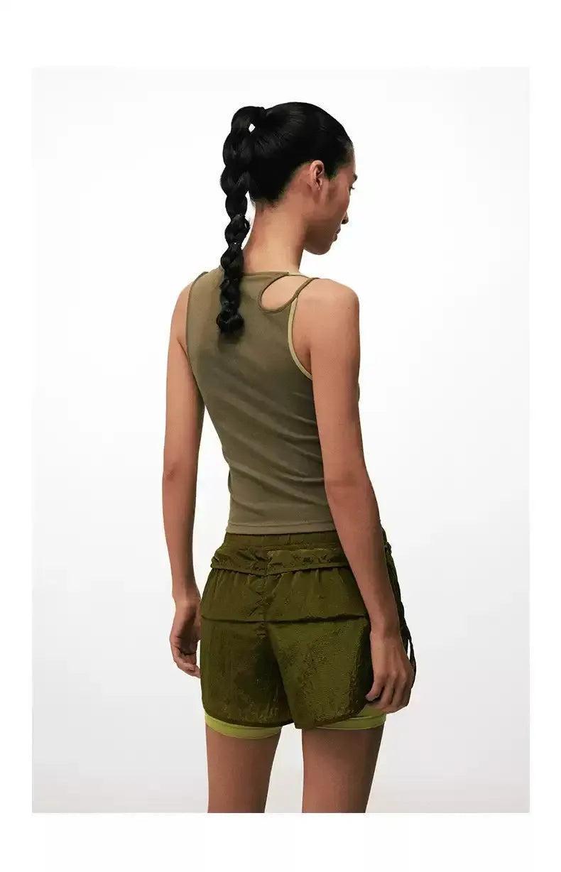 Asymmetric Straps Tank Top Korean Street Fashion Tank Top By Conp Conp Shop Online at OH Vault