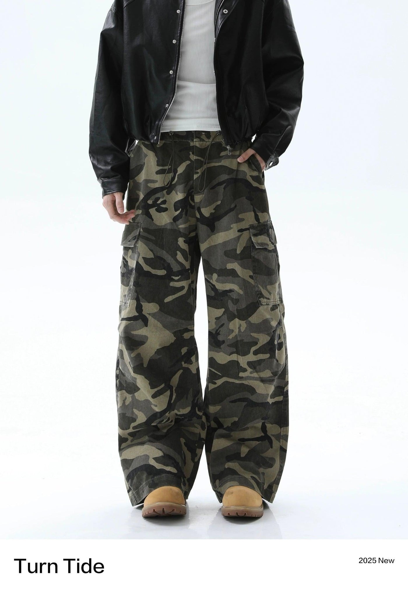 Camouflage Regular Fit Cargo Pants Korean Street Fashion Pants By Turn Tide Shop Online at OH Vault