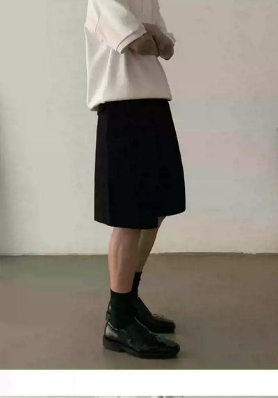 Double Pleated Casual Fit Shorts Korean Street Fashion Shorts By In Knots Shop Online at OH Vault