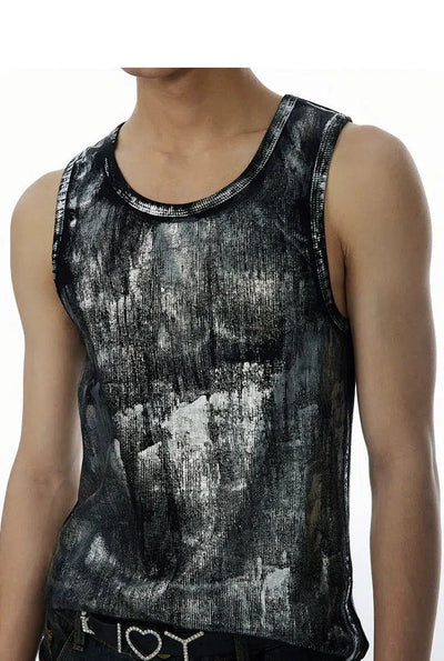 Paint Smudges Tank Top Korean Street Fashion Tank Top By Cro World Shop Online at OH Vault