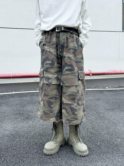 Multi Pockets Camouflage Shorts Korean Street Fashion Shorts By Ash Dark Shop Online at OH Vault
