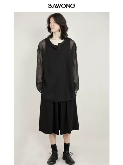 See Through Relaxed Shirt Korean Street Fashion Shirt By SAWong Shop Online at OH Vault