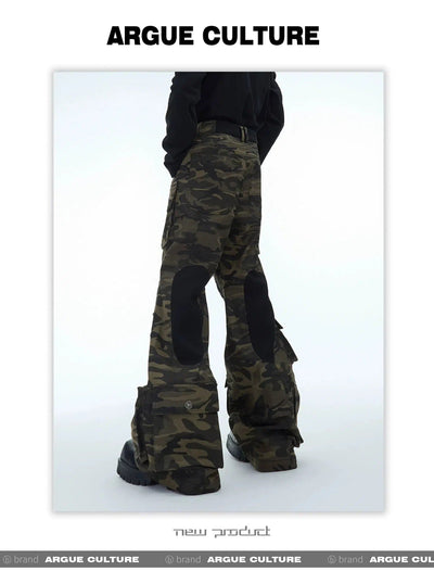 Washed Camouflage Cargo Pants Korean Street Fashion Pants By Argue Culture Shop Online at OH Vault