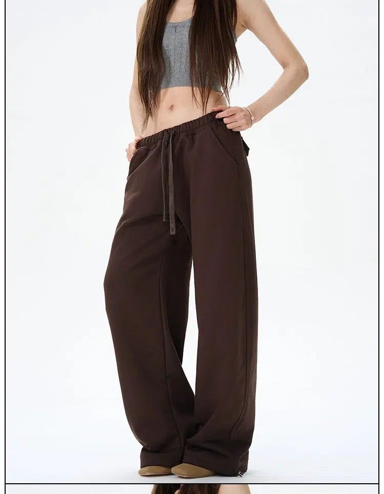 Waistband Sports Sweatpants Korean Street Fashion Pants By 77Flight Shop Online at OH Vault