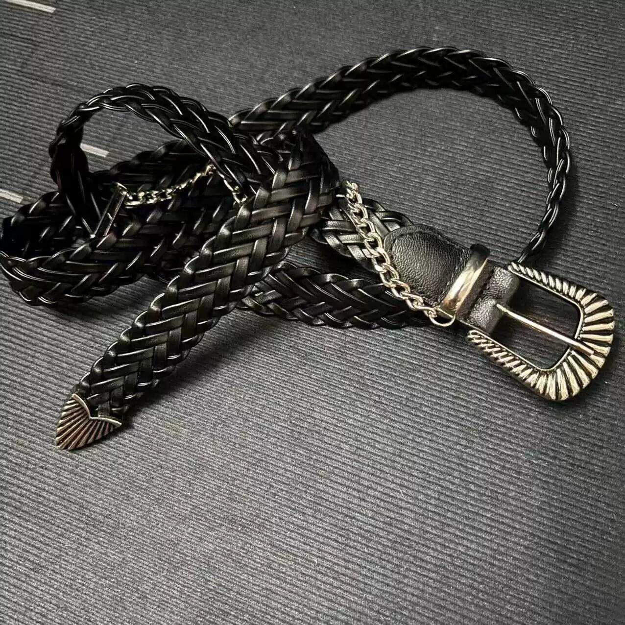 Woven Style Chain Belt Korean Street Fashion Belt By Tian Tian Shop Online at OH Vault