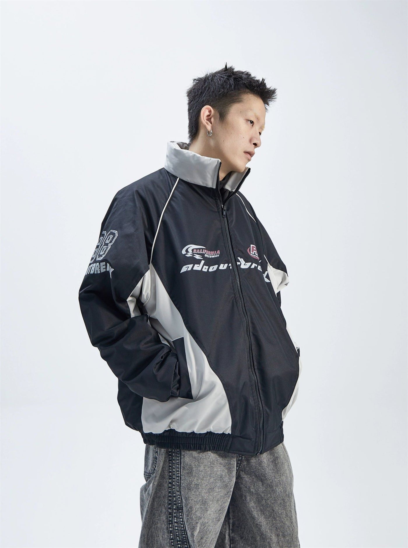 Sports Style Blades Jacket Korean Street Fashion Jacket By Ash Dark Shop Online at OH Vault