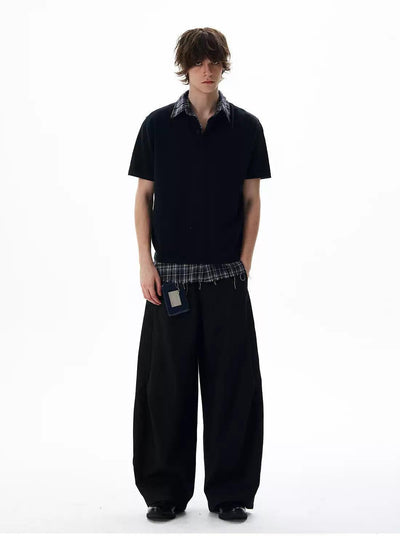 Buttoned Comfty Fit T-Shirt Korean Street Fashion T-Shirt By 77Flight Shop Online at OH Vault