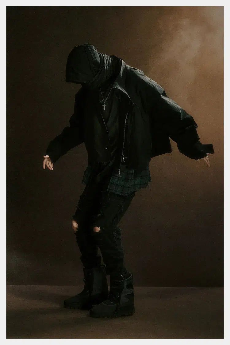 Zippered Versatile Regular Jacket Korean Street Fashion Jacket By D5OVE Shop Online at OH Vault
