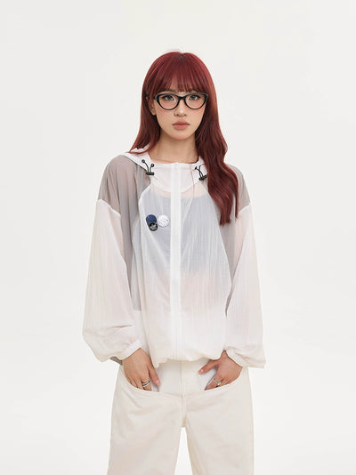 See Through Windbreaker Jacket Korean Street Fashion Jacket By Apocket Shop Online at OH Vault