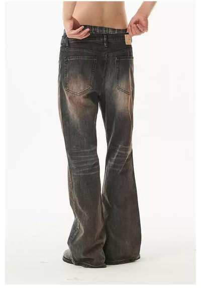 Muddy Faded Straight Jeans Korean Street Fashion Jeans By Moditec Shop Online at OH Vault