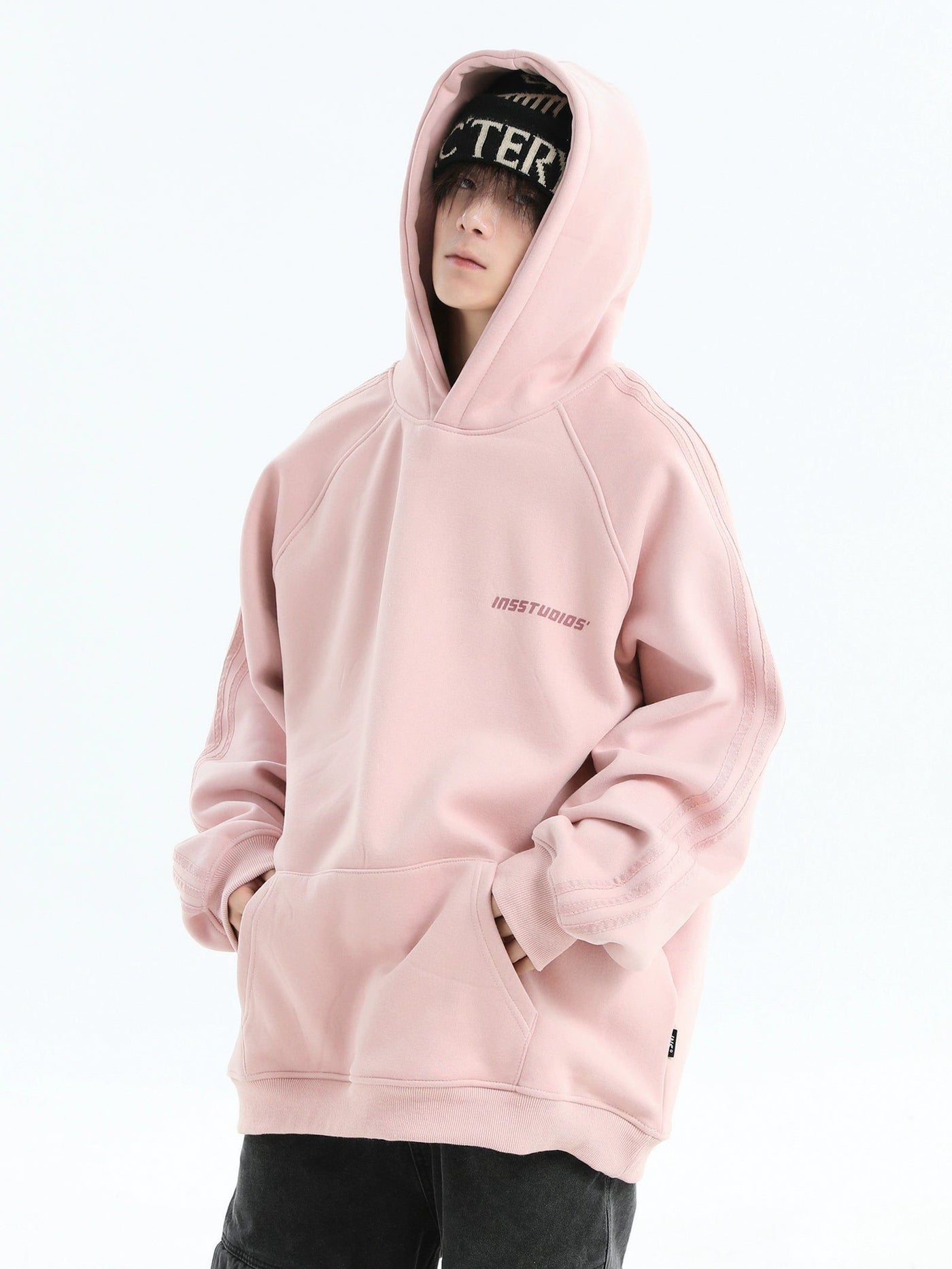 Front Side Pocket Oversized Hoodie Korean Street Fashion Hoodie By INS Korea Shop Online at OH Vault