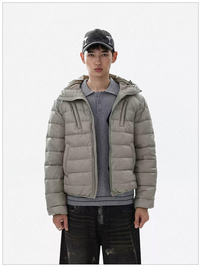Basic Hooded Down Jacket Korean Street Fashion Jacket By Mr Nearly Shop Online at OH Vault
