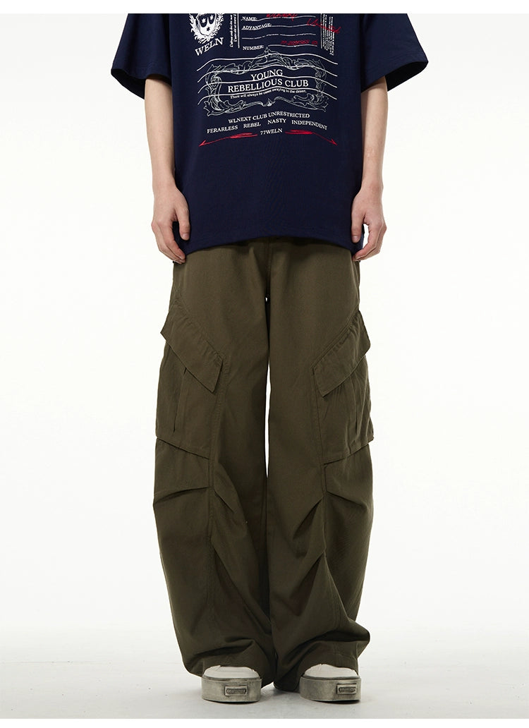 Tilted Pockets Cargo Pants Korean Street Fashion Pants By 77Flight Shop Online at OH Vault