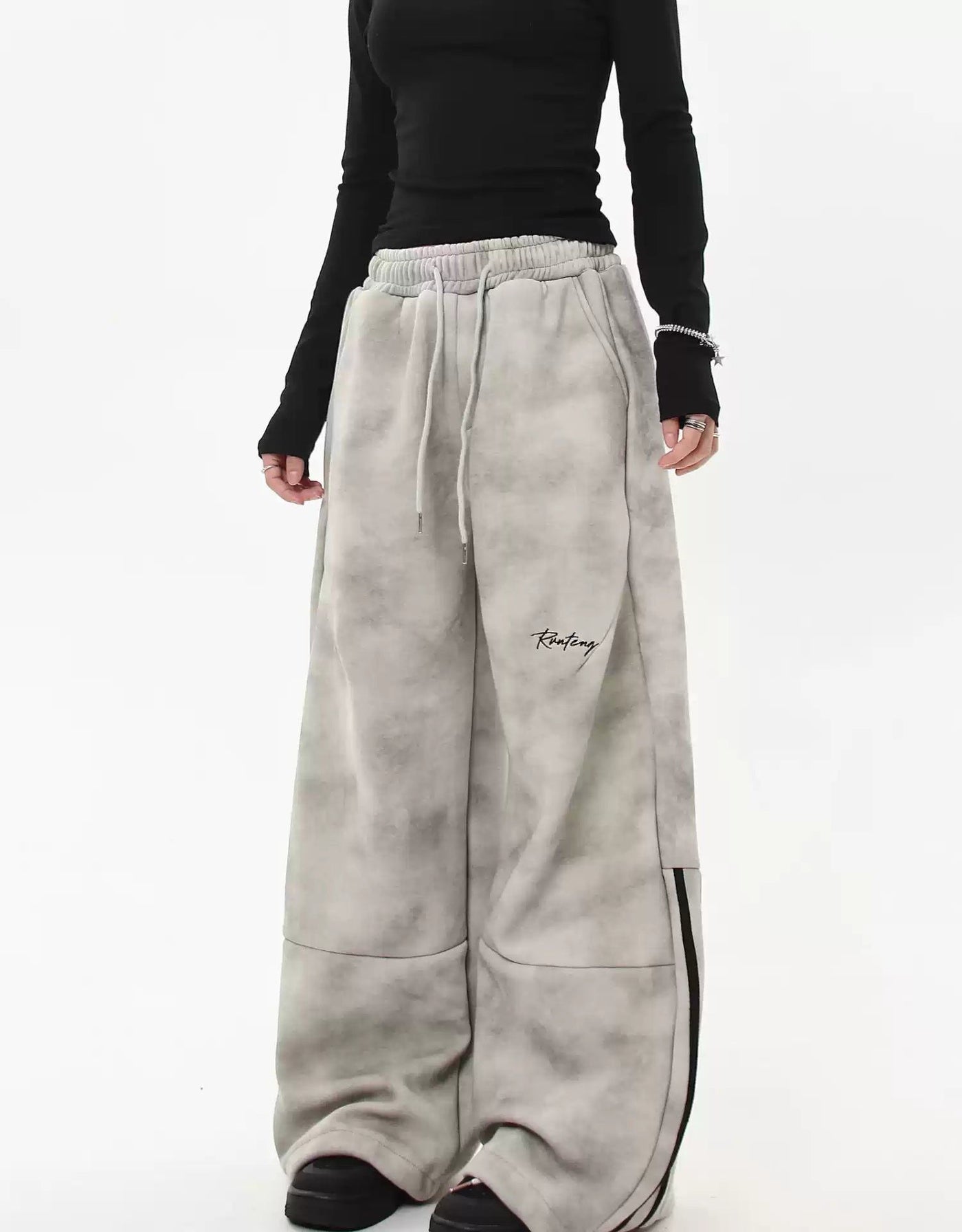 High Waist Sports Sweatpants Korean Street Fashion Pants By Blacklists Shop Online at OH Vault