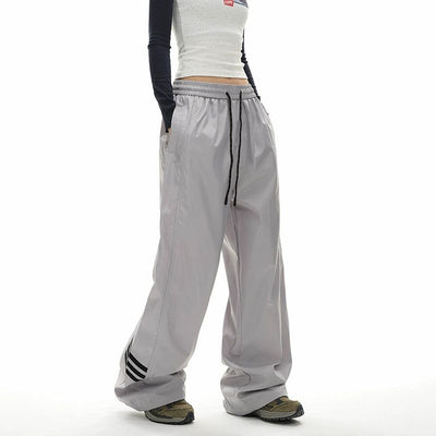 Adjustable Shiny Sporty Pants Korean Street Fashion Pants By Apocket Shop Online at OH Vault