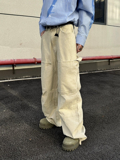 Structured Plain Workwear Jeans Korean Street Fashion Jeans By Ash Dark Shop Online at OH Vault