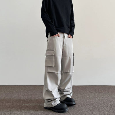 Flap Pockets Detail Cargo Pants Korean Street Fashion Pants By A PUEE Shop Online at OH Vault