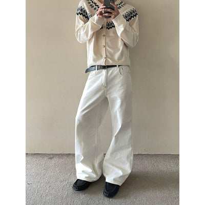 Solid Color Straight Leg Pants Korean Street Fashion Pants By MaxDstr Shop Online at OH Vault
