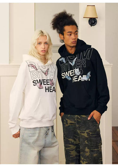 Graphic Print Hoodie Korean Street Fashion Hoodie By Donsmoke Shop Online at OH Vault