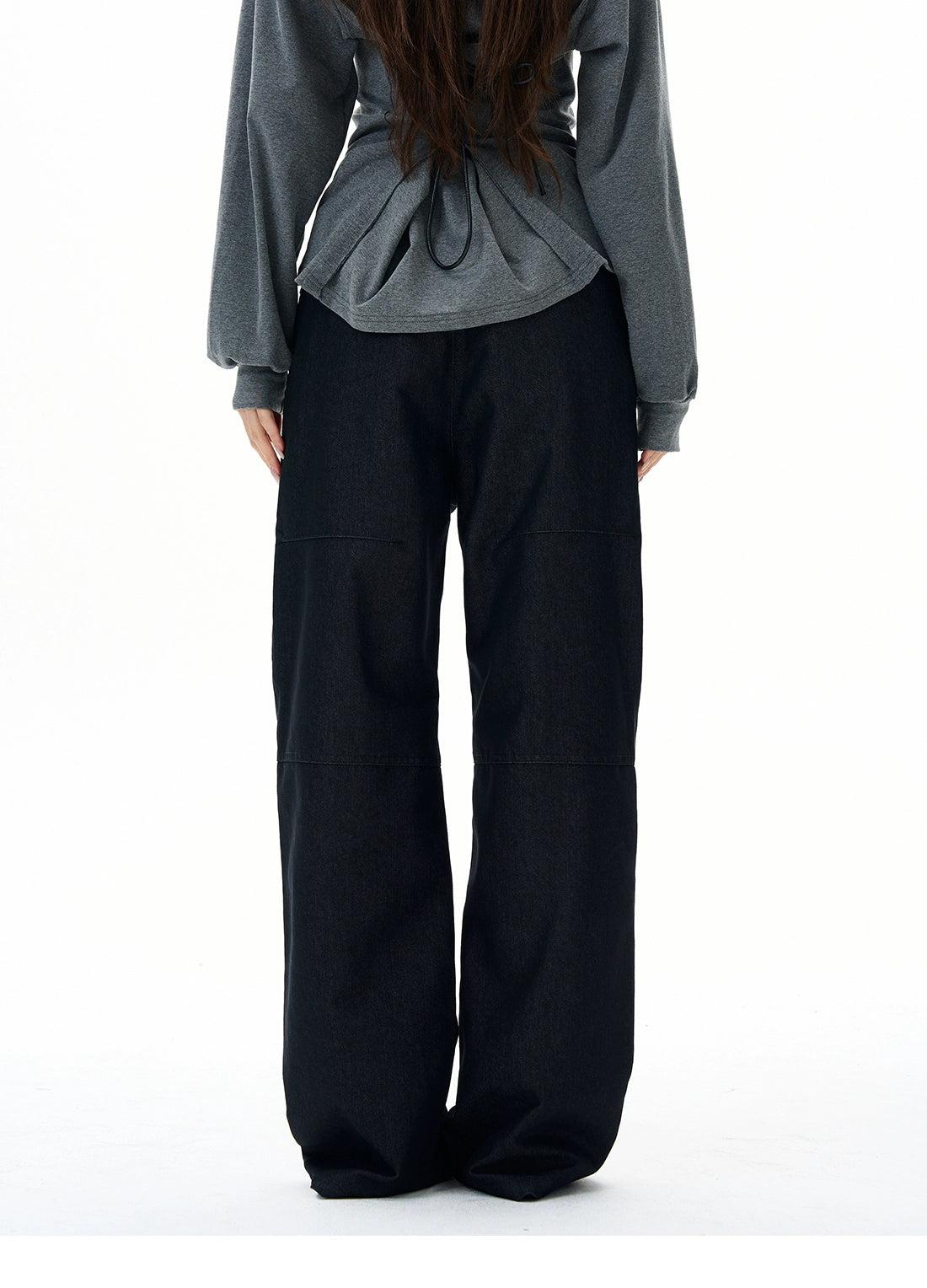 Structured Zipped Side Pocket Pants Korean Street Fashion Pants By 77Flight Shop Online at OH Vault