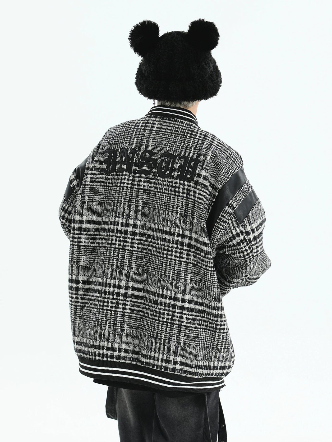Oversized Fit Patterned Jacket Korean Street Fashion Jacket By INS Korea Shop Online at OH Vault