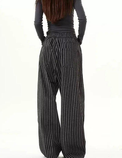 Striped Machete Pants Korean Street Fashion Pants By 77Flight Shop Online at OH Vault