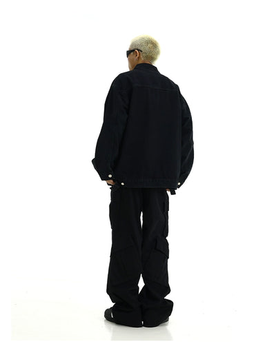 Faded Versatile Denim Jacket Korean Street Fashion Jacket By MEBXX Shop Online at OH Vault