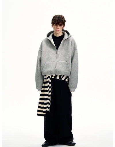 Oversize Fit Zip-Up Hoodie Korean Street Fashion Hoodie By MaxDstr Shop Online at OH Vault