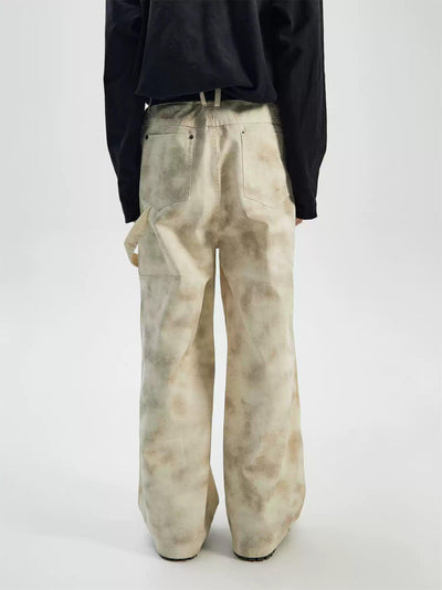 Stained Washed Cargo Pants Korean Street Fashion Pants By Ash Dark Shop Online at OH Vault