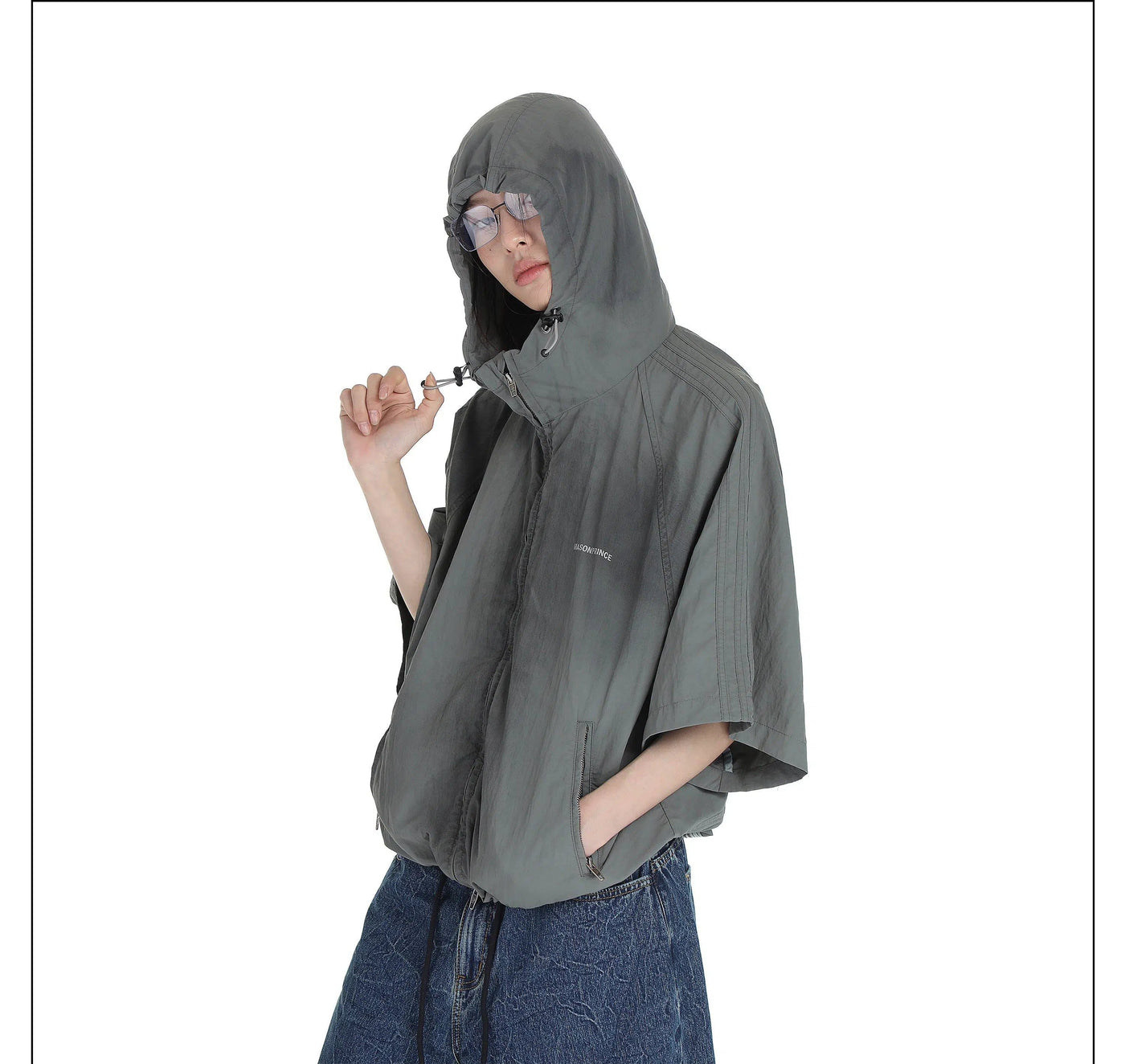Tie-Dye Effect Windbreaker Jacket & Drawstring Pants Set Korean Street Fashion Clothing Set By Mason Prince Shop Online at OH Vault
