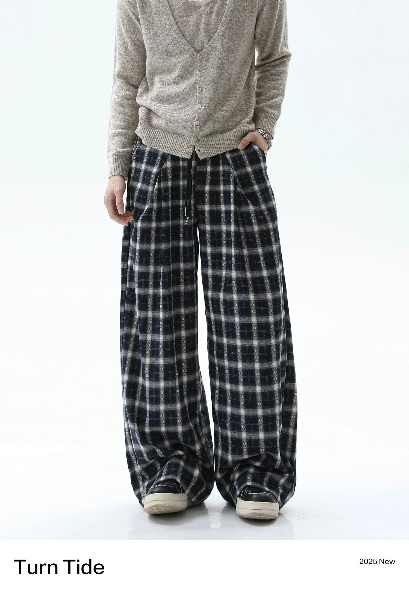 Plaid Pattern Comfy Pants Korean Street Fashion Pants By Turn Tide Shop Online at OH Vault